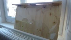vitrine bois plexiglas