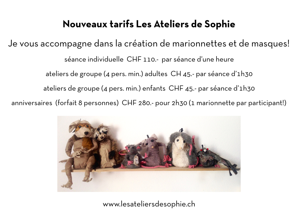ateliers marionnettes masques neuchâtel